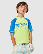 BOYS 2-7 SHOCK UPF SHORT SLEEVE RASH VEST