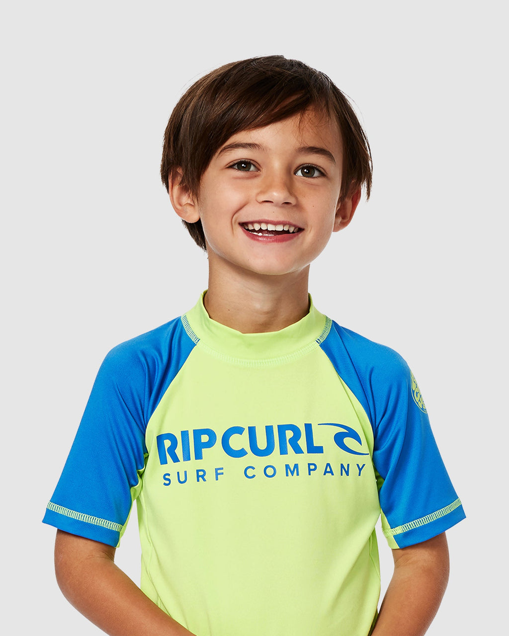 BOYS 2-7 SHOCK UPF SHORT SLEEVE RASH VEST