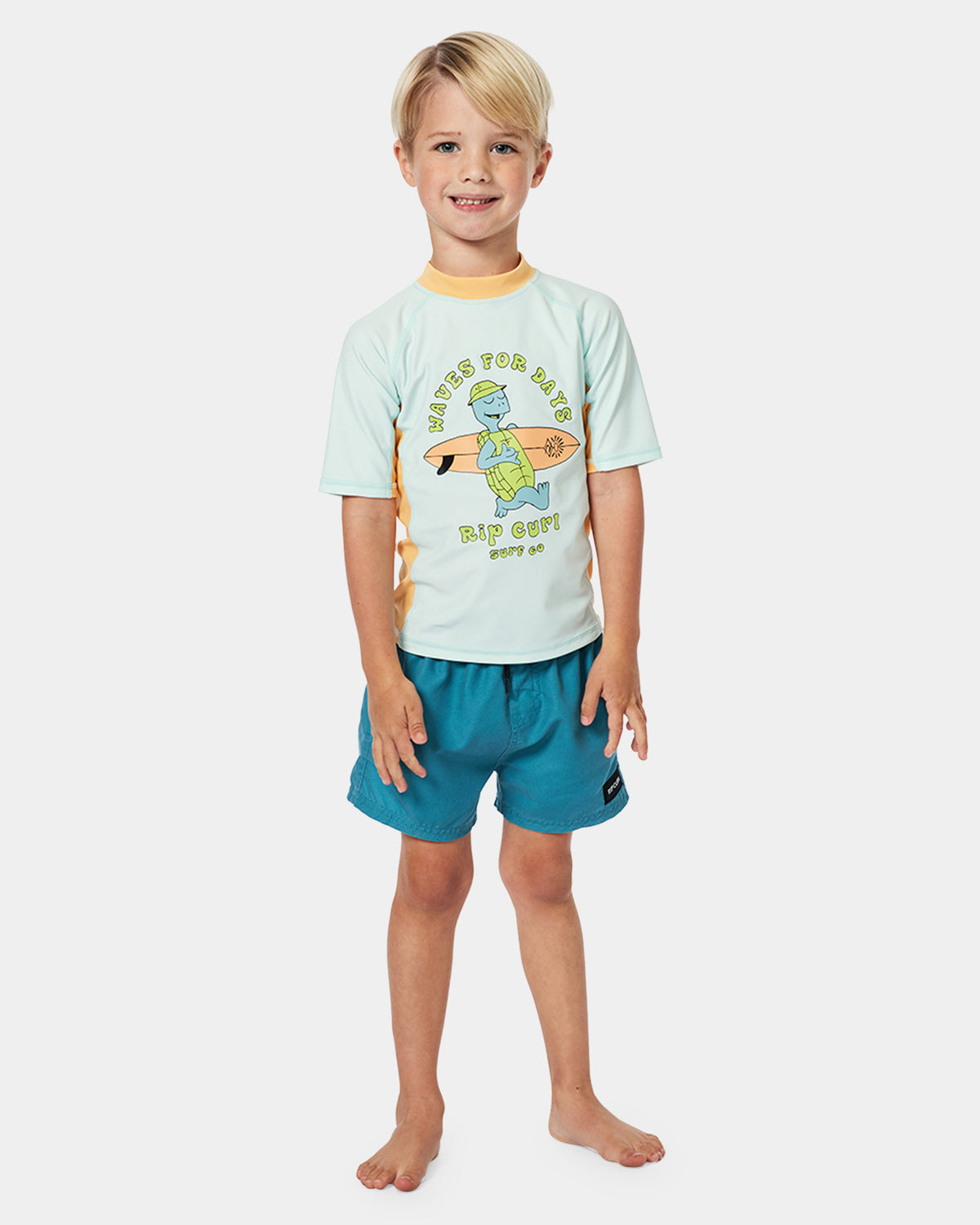 BOYS 2-7 TUBE TURTLE UPF SHORT SLEEVE RASH VEST