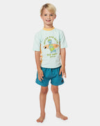 BOYS 2-7 TUBE TURTLE UPF SHORT SLEEVE RASH VEST