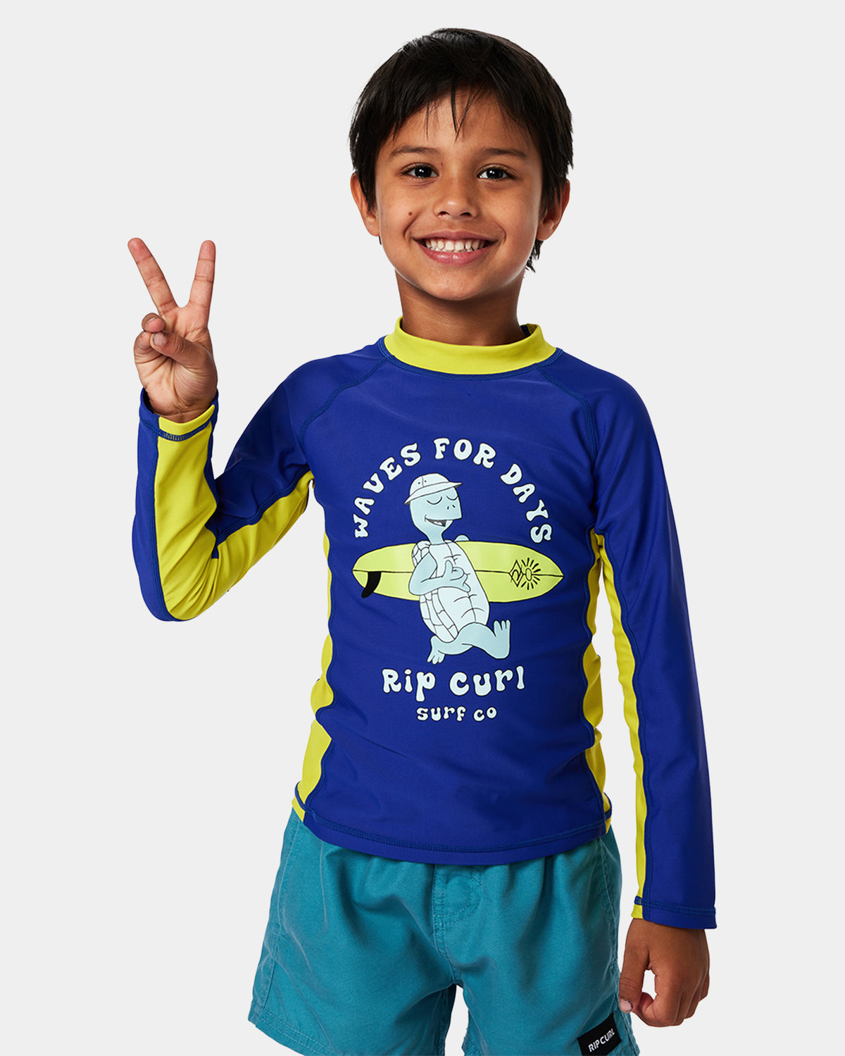 BOYS 2-7 TUBE TURTLE UPF LONG SLEEVE RASH VEST