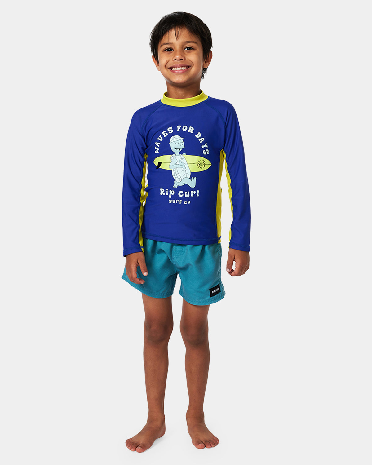 BOYS 2-7 TUBE TURTLE UPF LONG SLEEVE RASH VEST