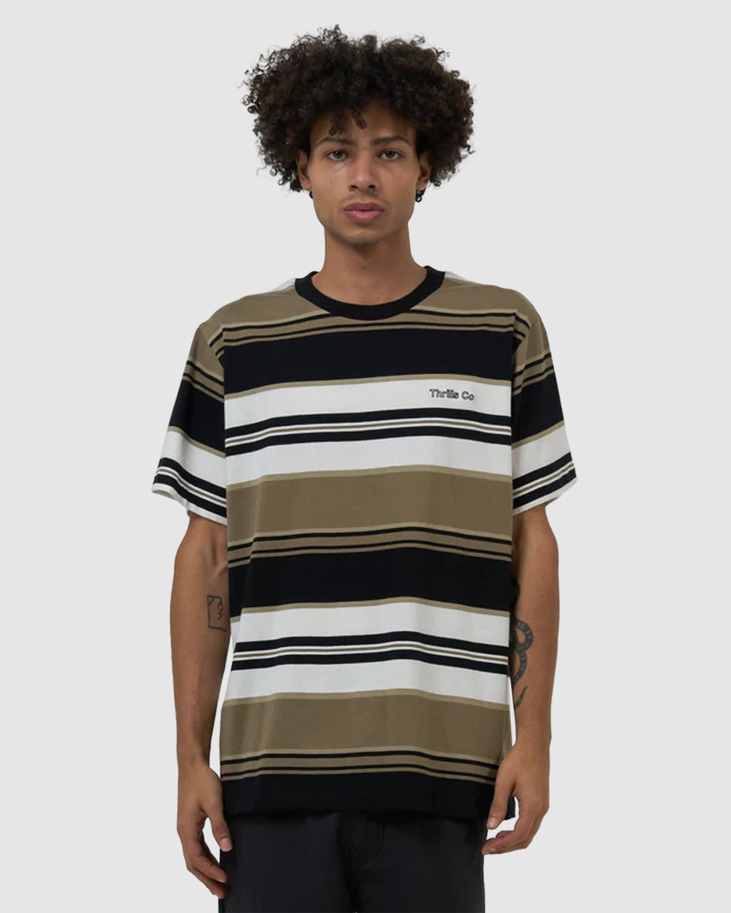 MENS COORDINATES STRIPE MERCH FIT T-SHIRT