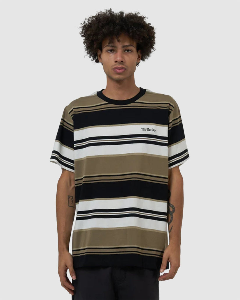 MENS COORDINATES STRIPE MERCH FIT T-SHIRT