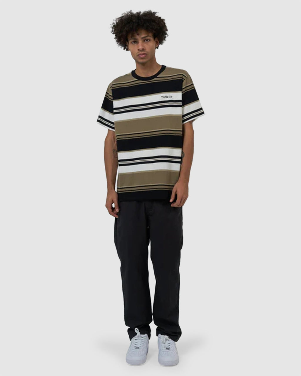 MENS COORDINATES STRIPE MERCH FIT T-SHIRT