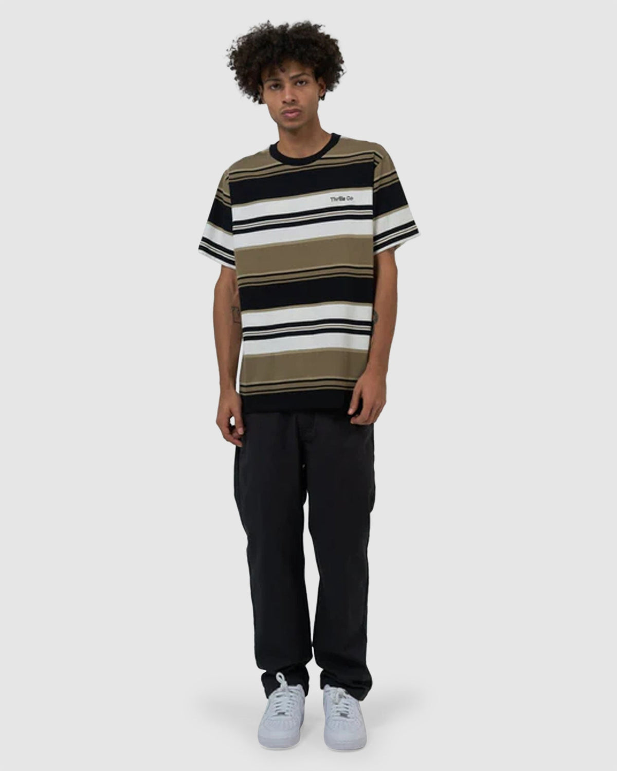 MENS COORDINATES STRIPE MERCH FIT T-SHIRT