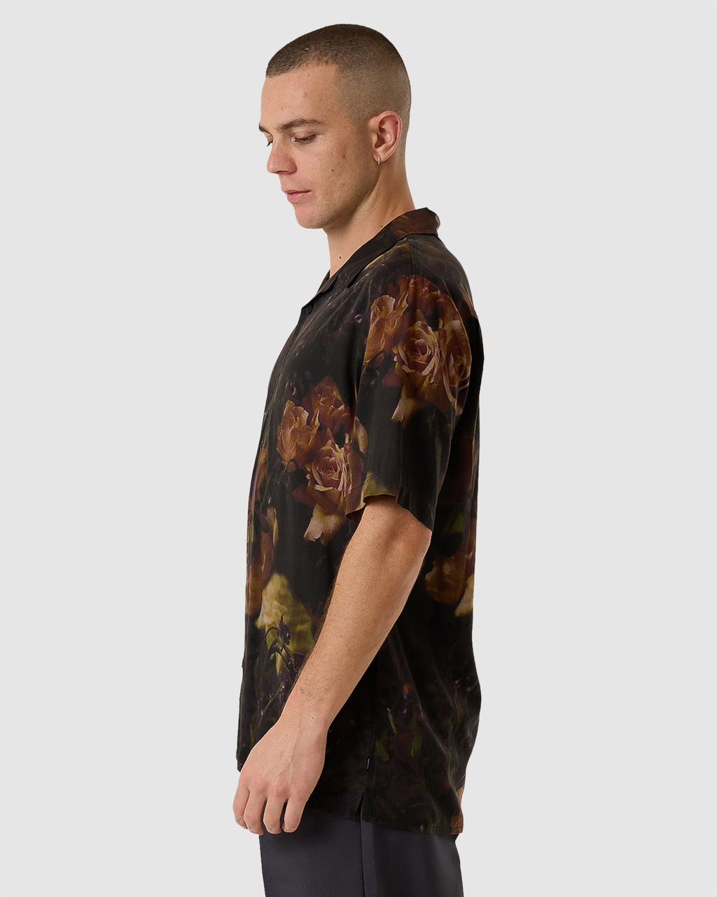 Mens Beauty In Darkness Bowling Short Sleeve Shirt