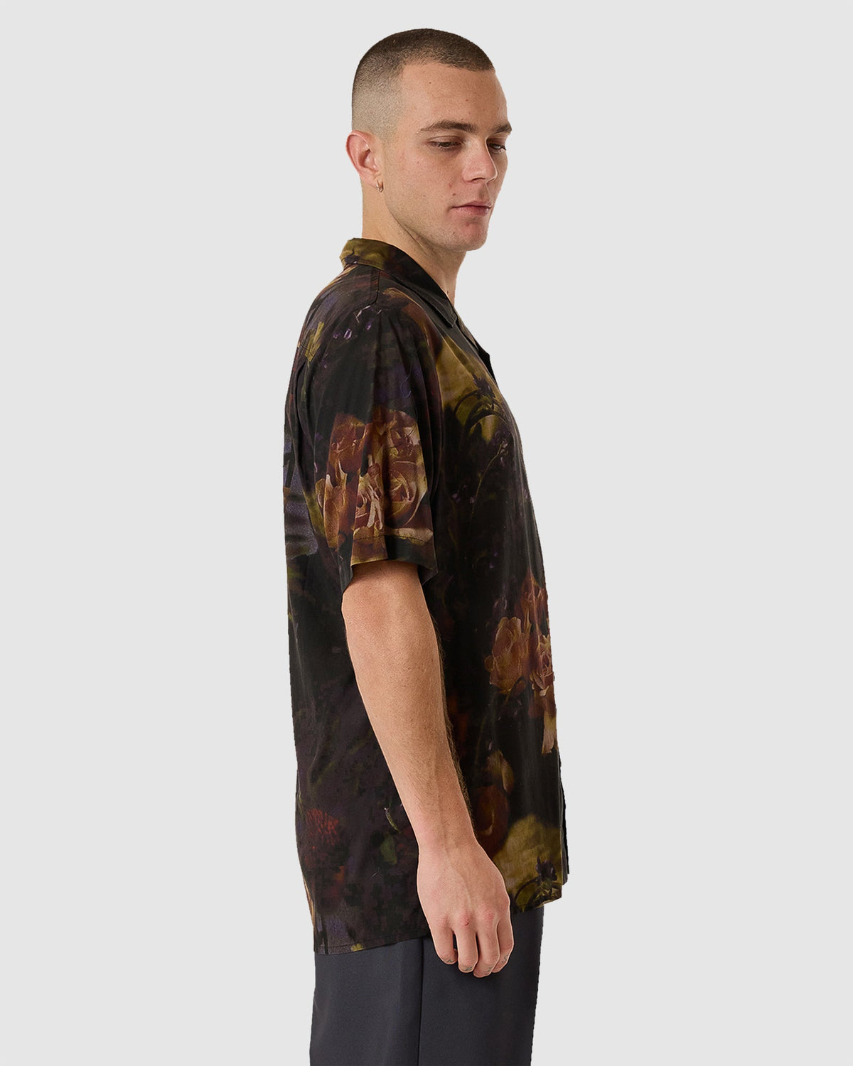 Mens Beauty In Darkness Bowling Short Sleeve Shirt