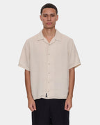 Mens Hemp Minimal Thrills Contrast Stitch Short Sleeve Shirt