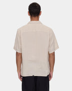 Mens Hemp Minimal Thrills Contrast Stitch Short Sleeve Shirt
