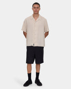 Mens Hemp Minimal Thrills Contrast Stitch Short Sleeve Shirt