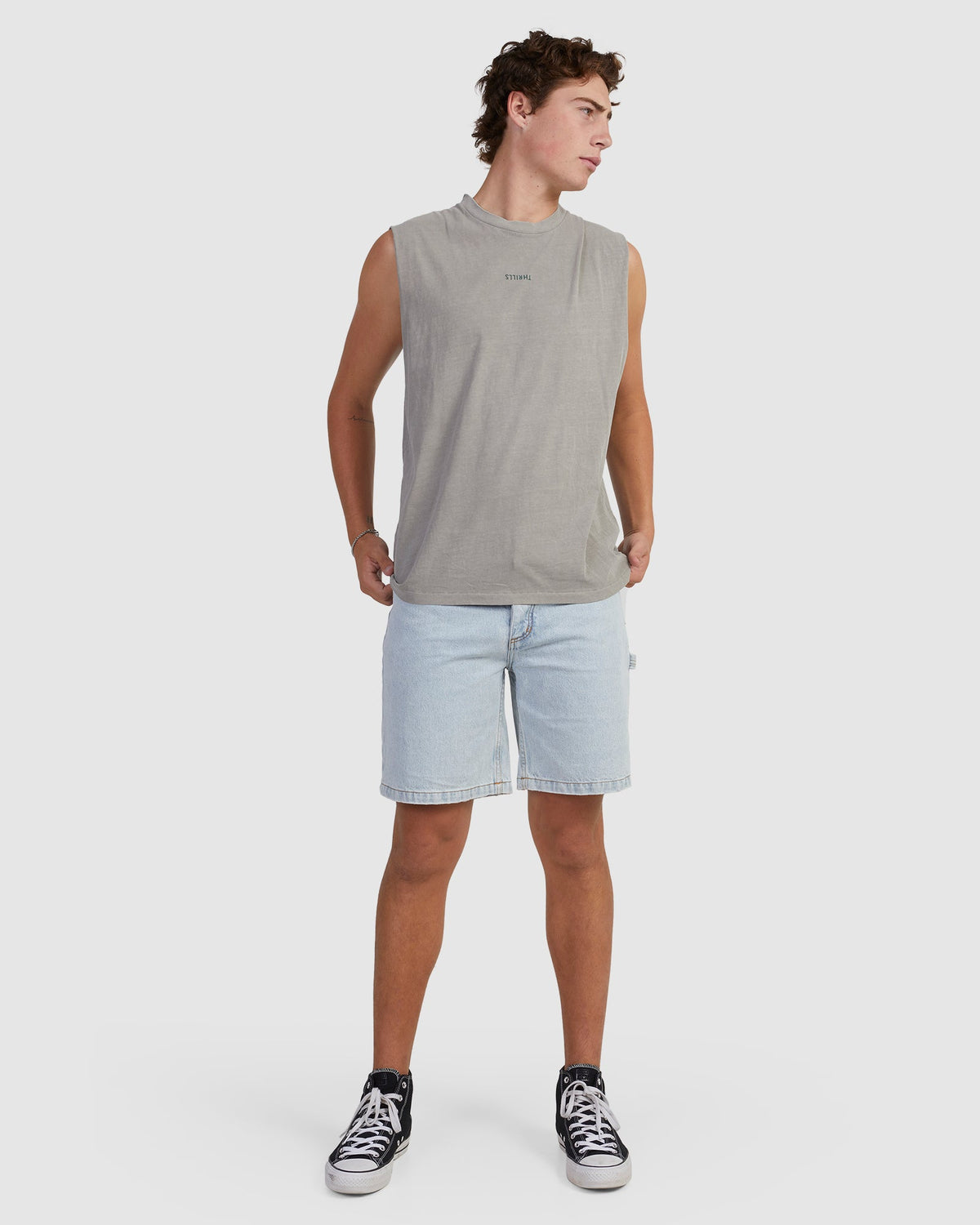 MENS MINIMAL THRILLS MERCH FIT TANK TOP