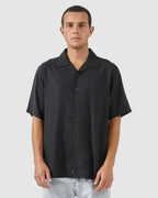 Mens Hemp Minimal Thrills Bowling Short Sleeve Shirt