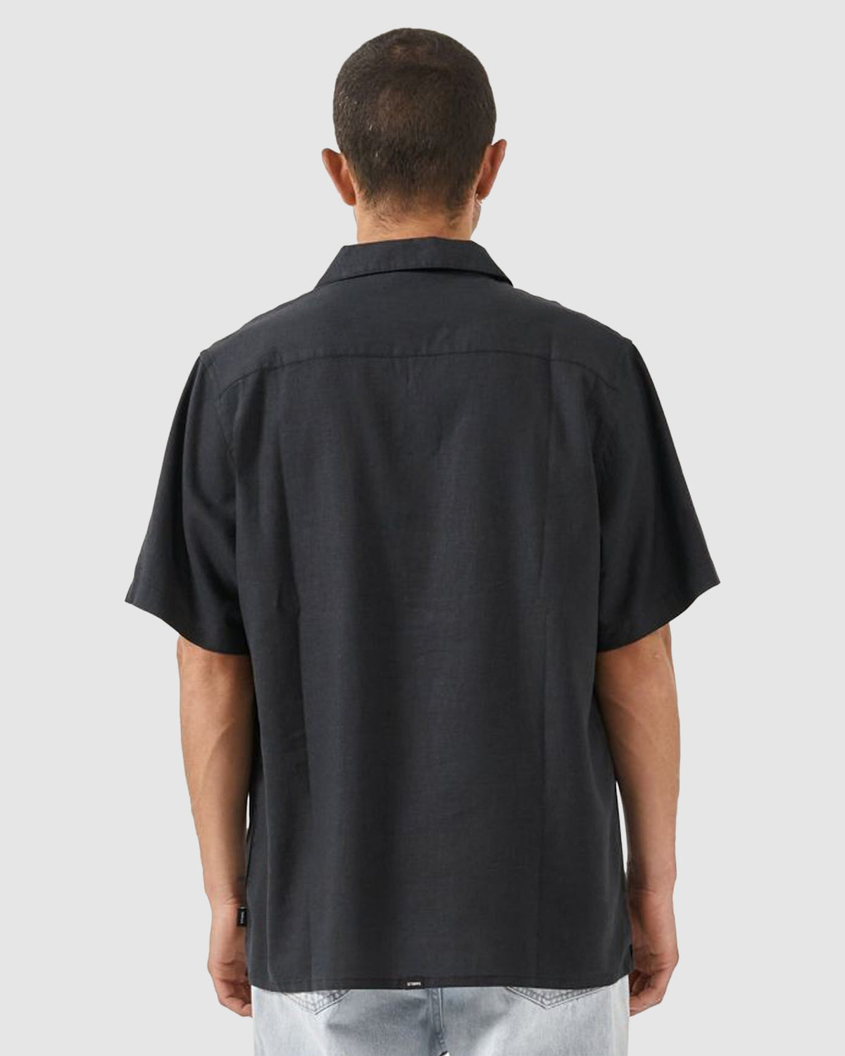 Mens Hemp Minimal Thrills Bowling Short Sleeve Shirt