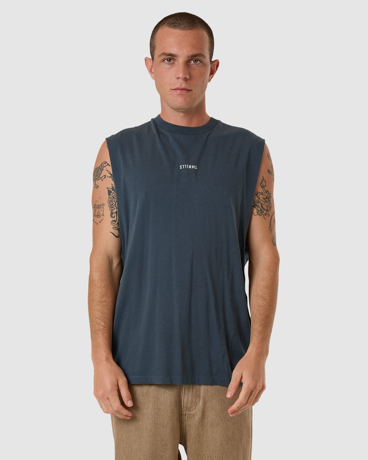 MENS MINIMAL THRILLS MERCH FIT TANK TOP