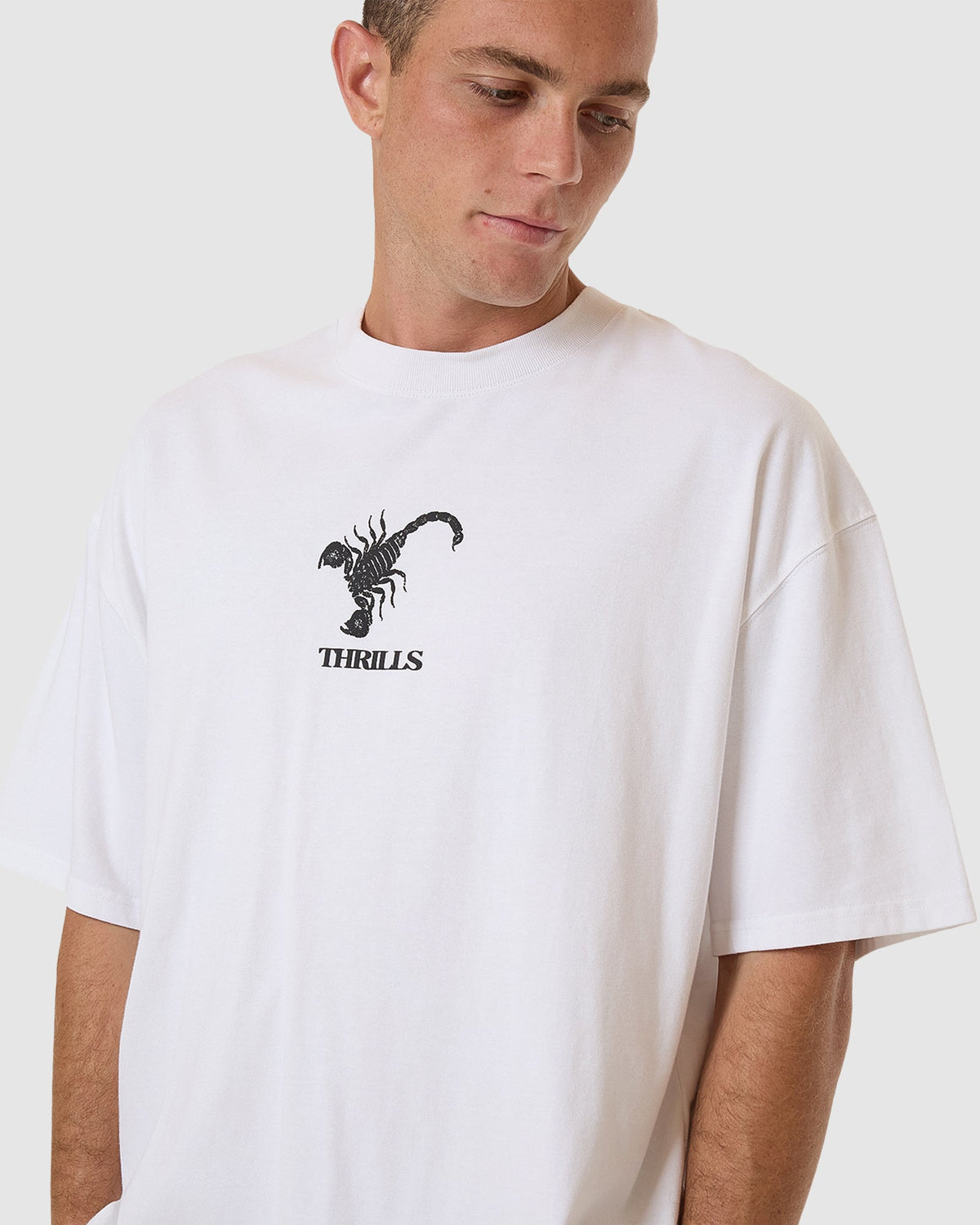 MENS THRILLS ENERGY BOX FIT OVERSIZE T-SHIRT