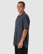 MENS MINIMAL THRILLS STRIPE BOWLING SHIRT