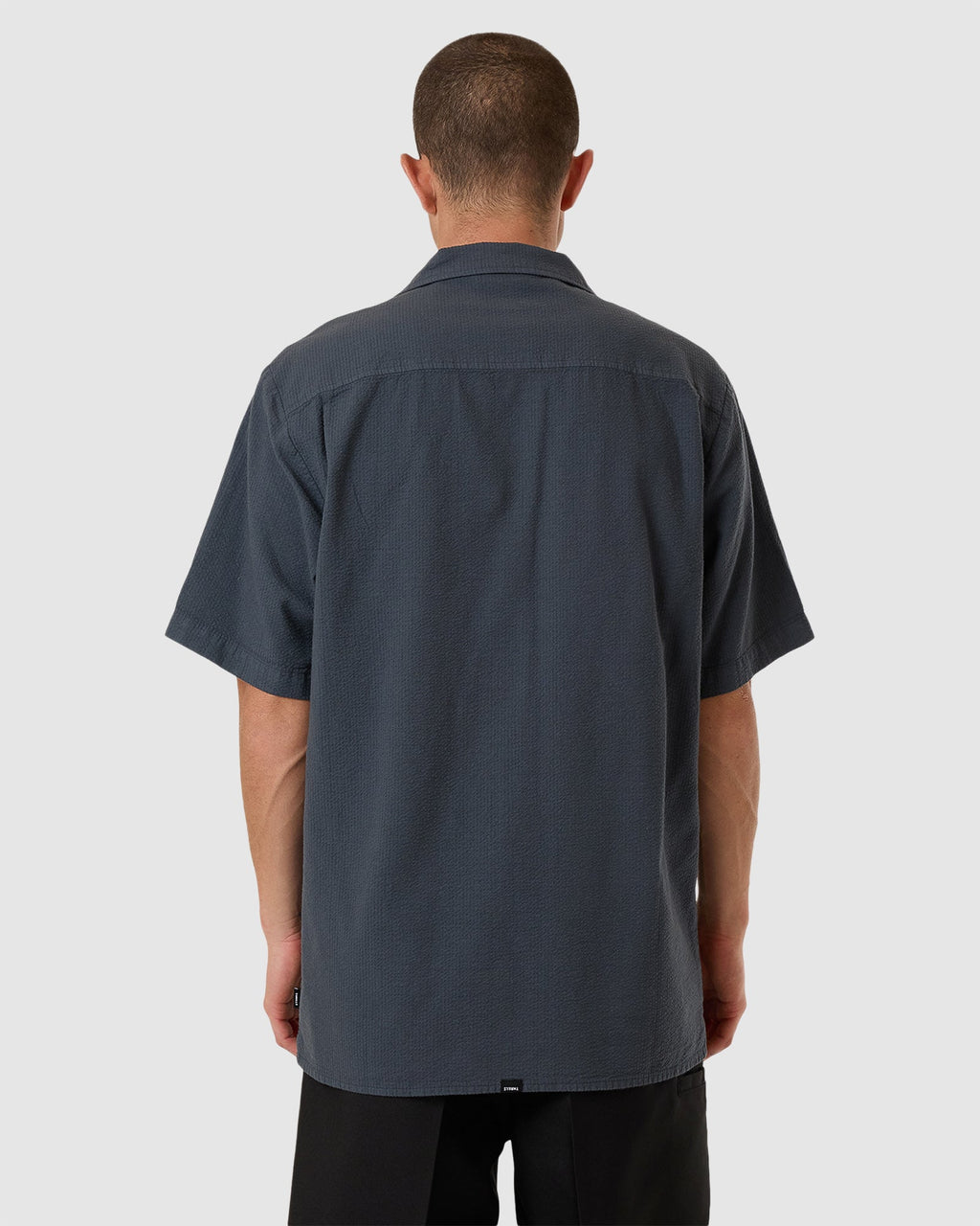 MENS MINIMAL THRILLS STRIPE BOWLING SHIRT