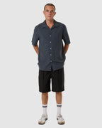 MENS MINIMAL THRILLS STRIPE BOWLING SHIRT