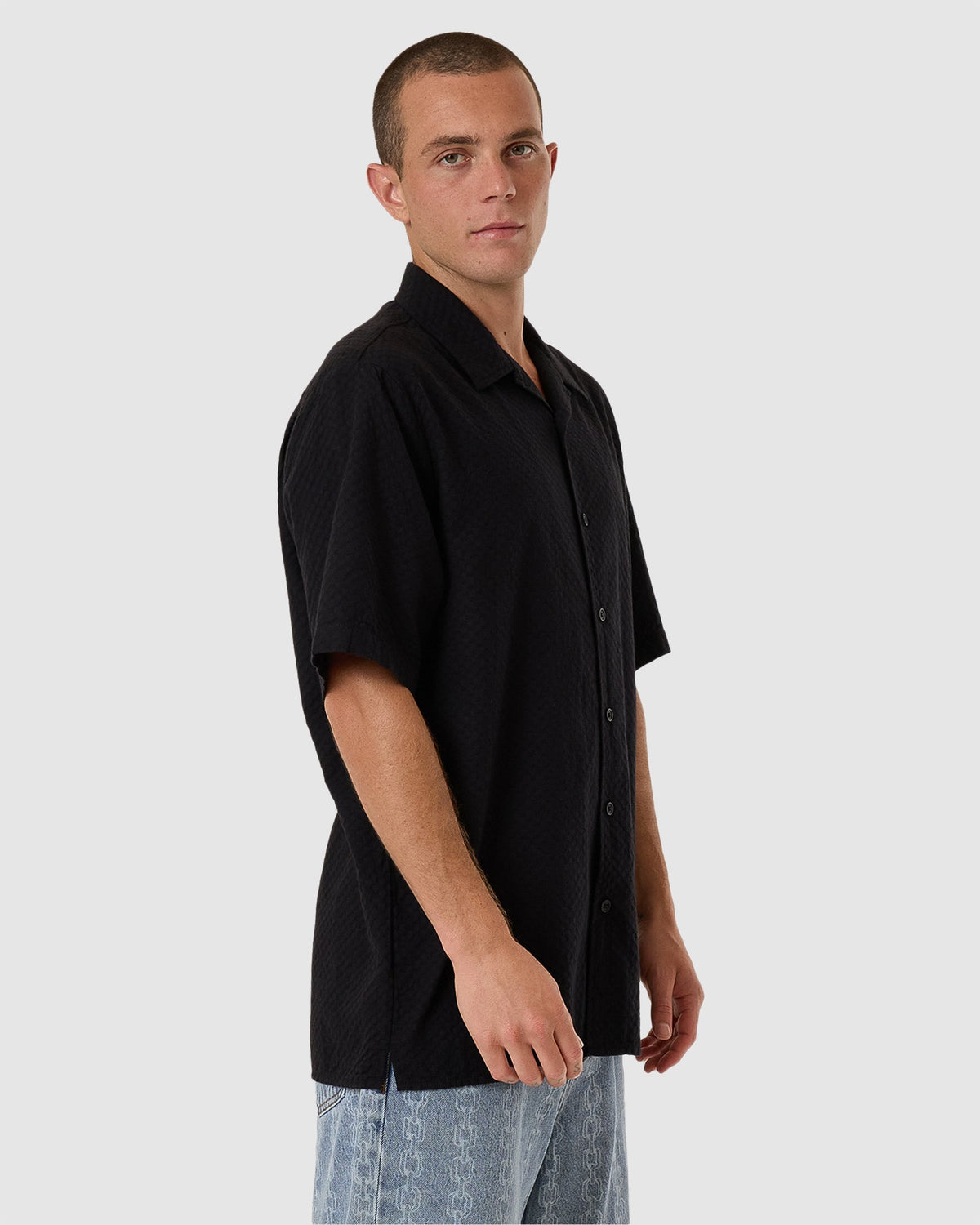 MENS DISTORTION BOWLING SHIRT