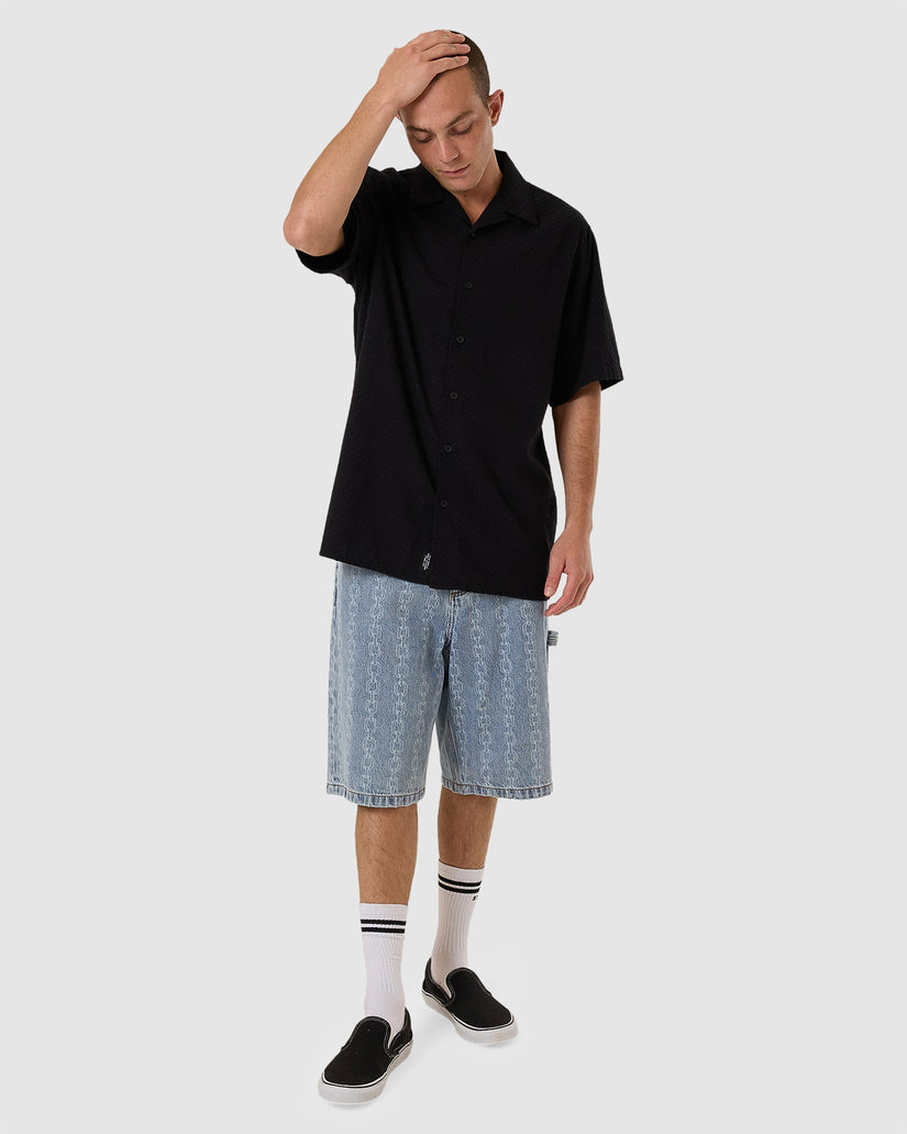 MENS DISTORTION BOWLING SHIRT