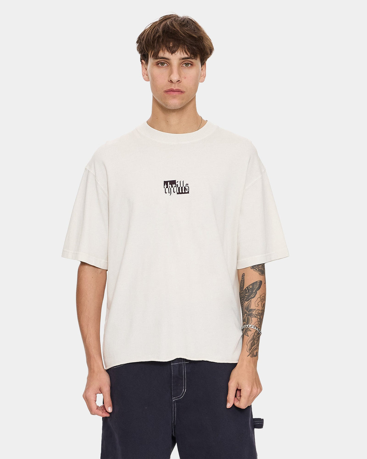 Mens Excitement Excitement Embroidery T-Shirt
