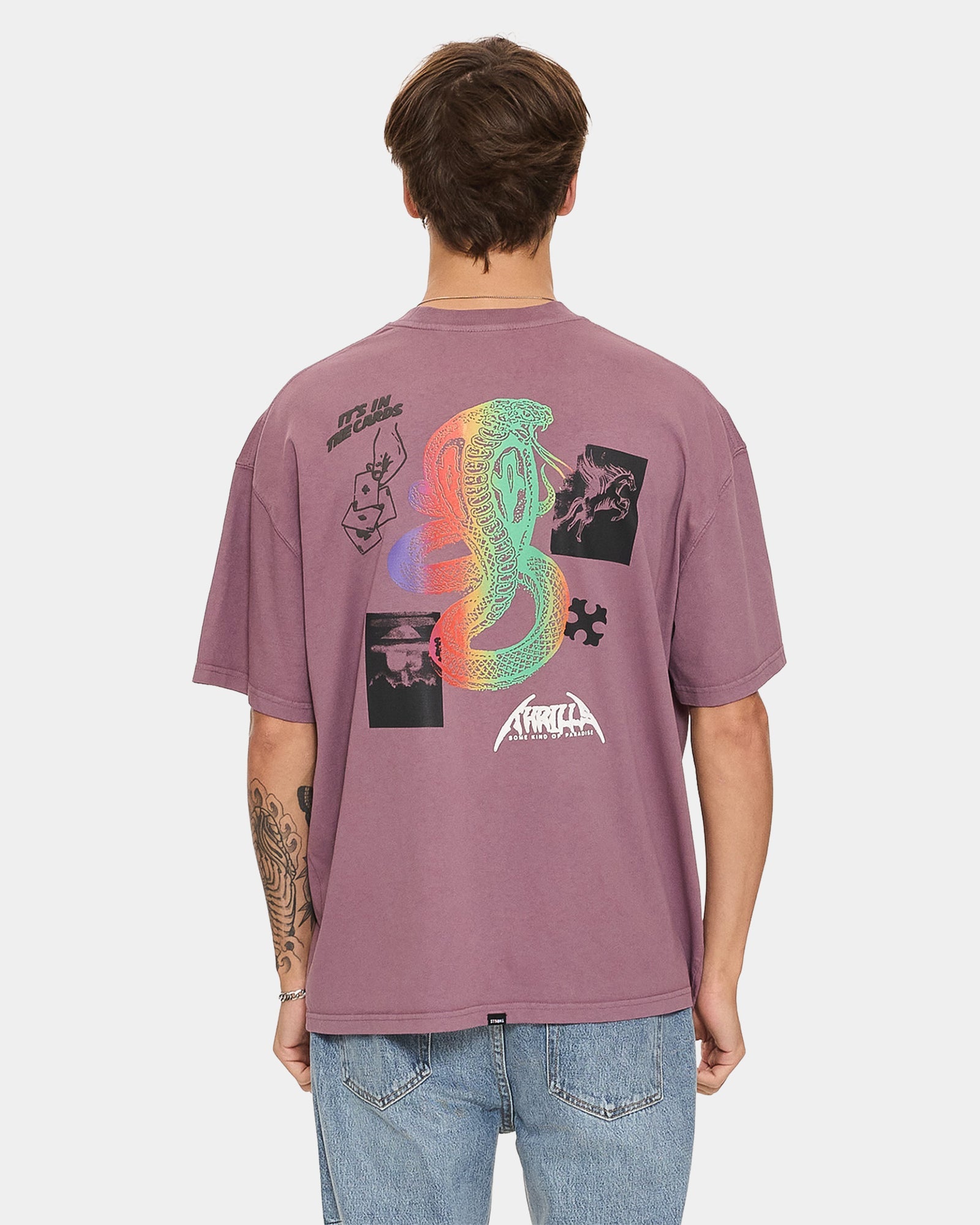 Mens It's In The Card Oversized T-Shirt