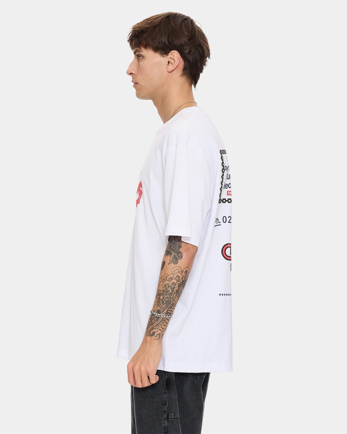 Mens Once Bitten Twice Shy Oversized T-Shirt