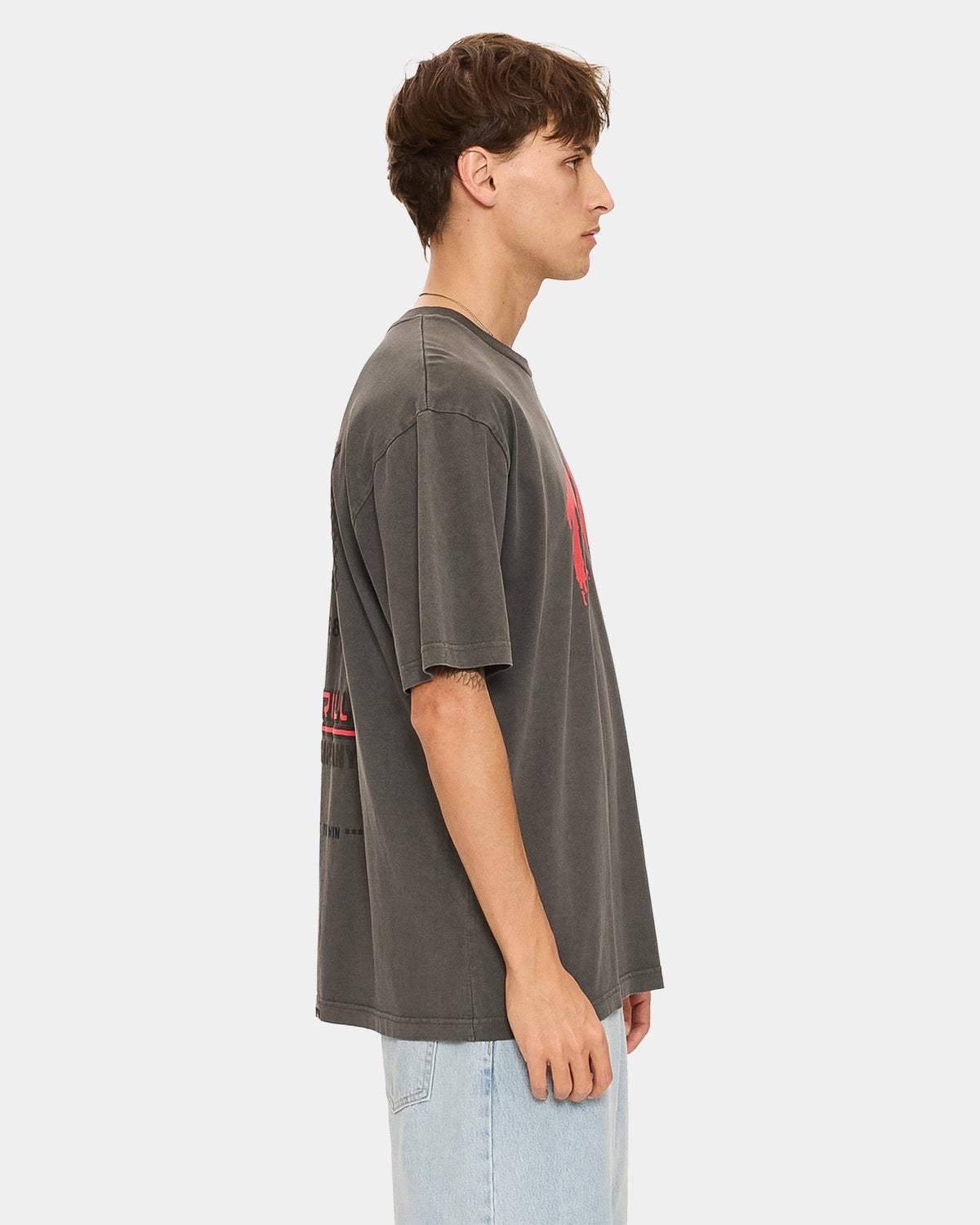Mens Once Bitten Twice Shy Oversized T-Shirt