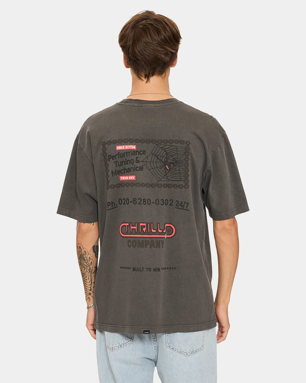 Mens Once Bitten Twice Shy Oversized T-Shirt