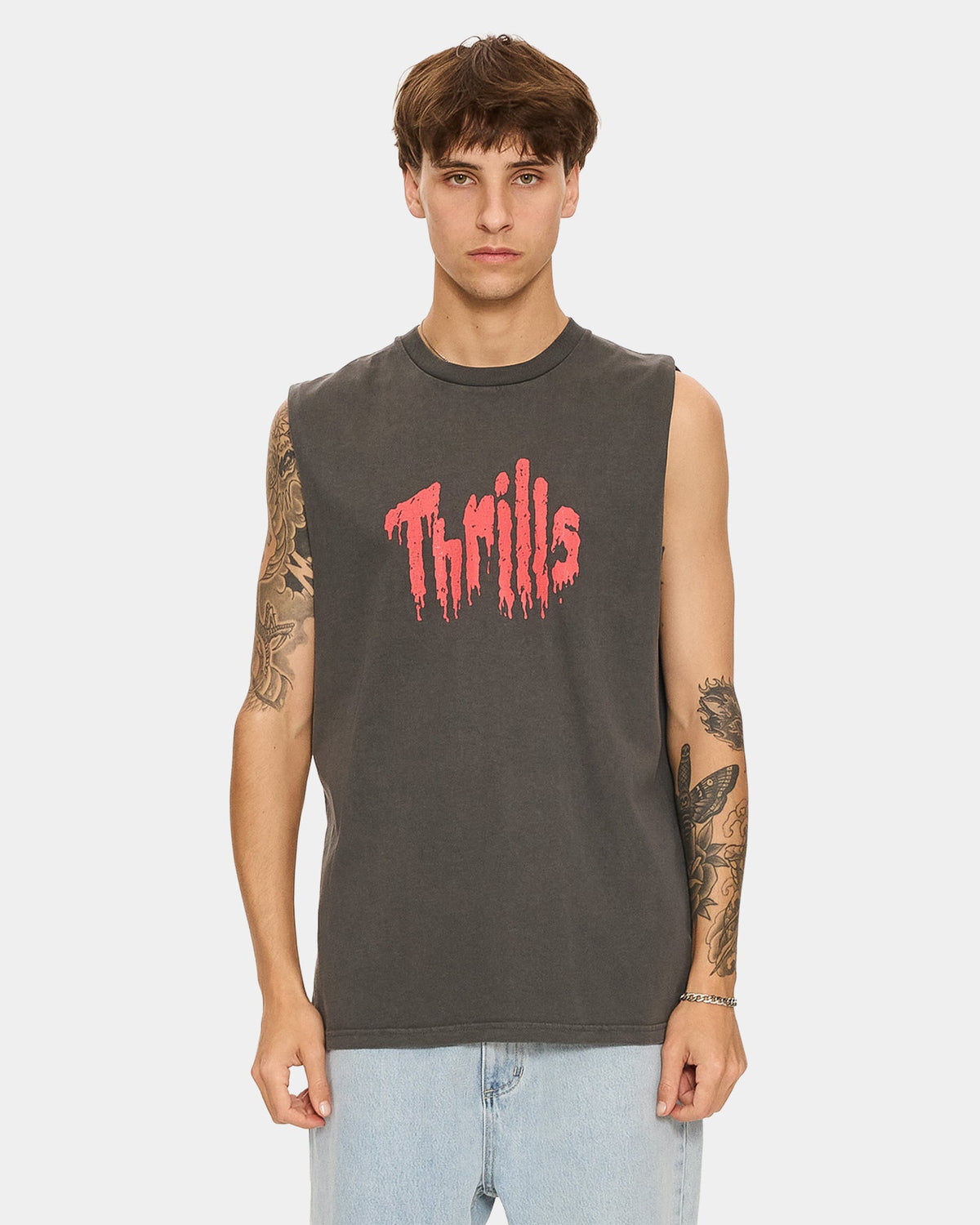 Mens One Bitten Twice Shy Muscle