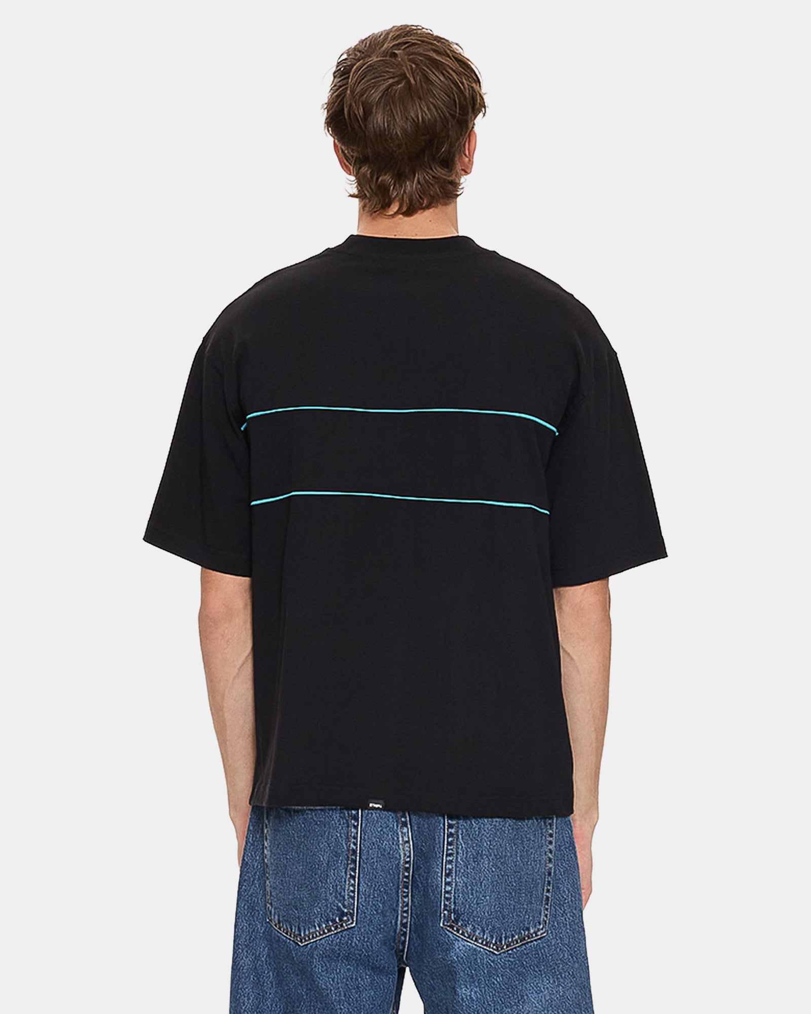 Mens Heavy Static Piping T-Shirt