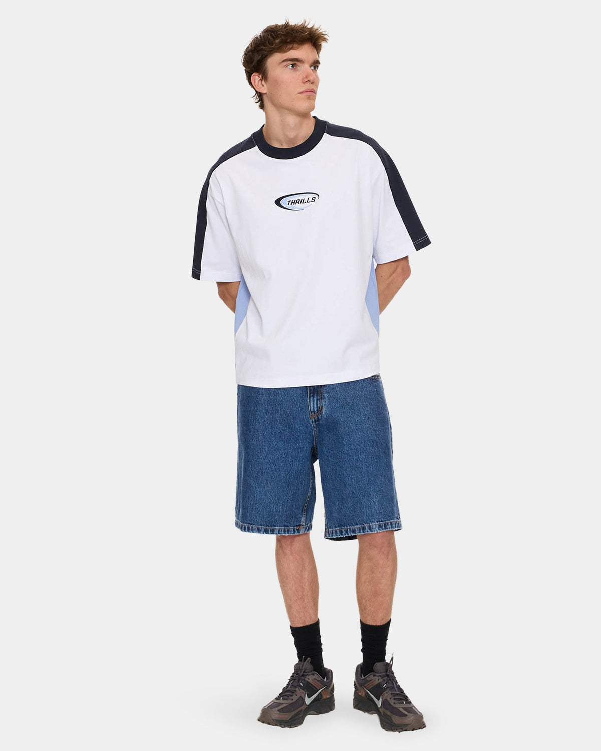 Mens Fusion Panel Oversized T-Shirt
