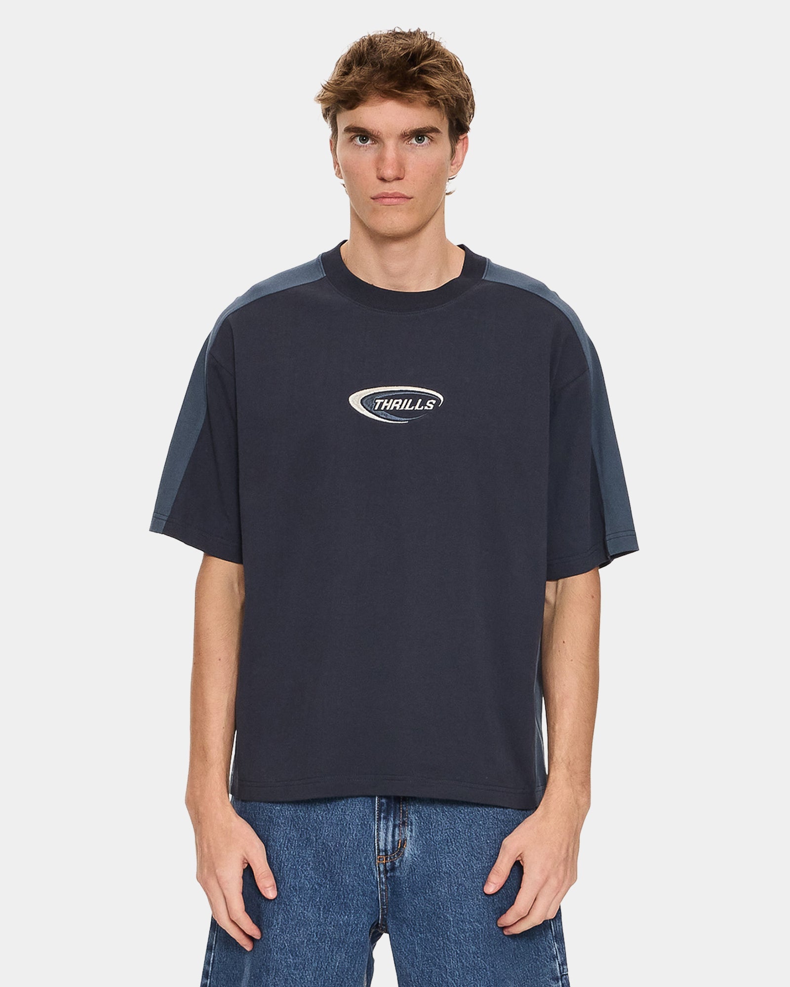 Mens Fusion Panel Oversized T-Shirt