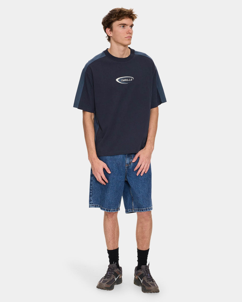 Mens Fusion Panel Oversized T-Shirt