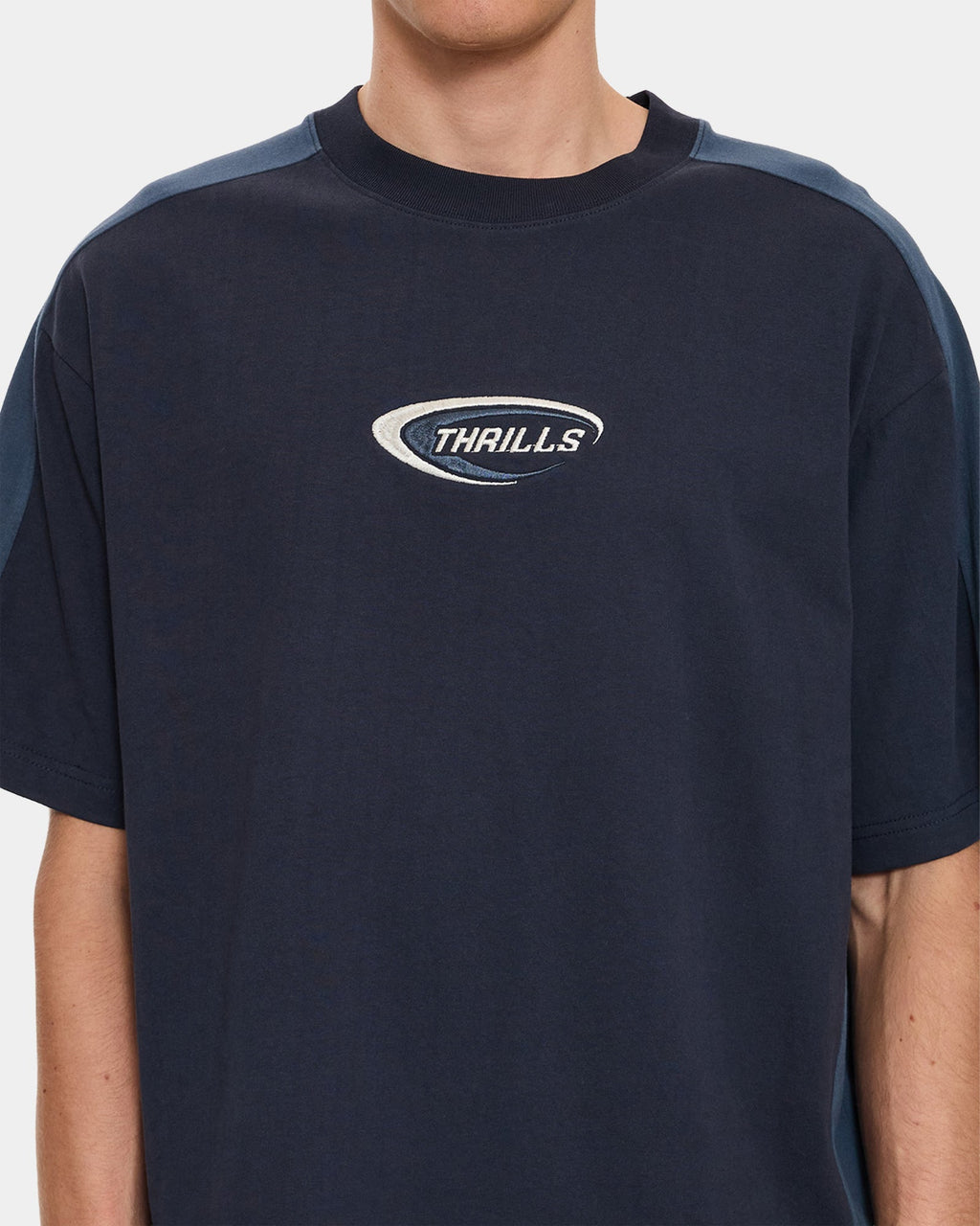 Mens Fusion Panel Oversized T-Shirt