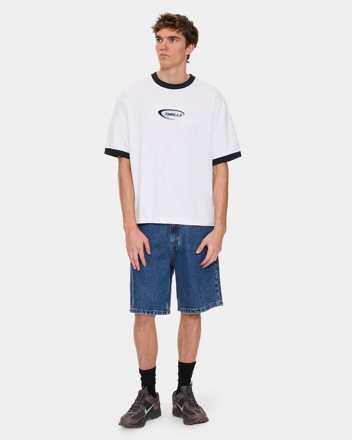 Mens Fusion Ringer Oversized T-Shirt