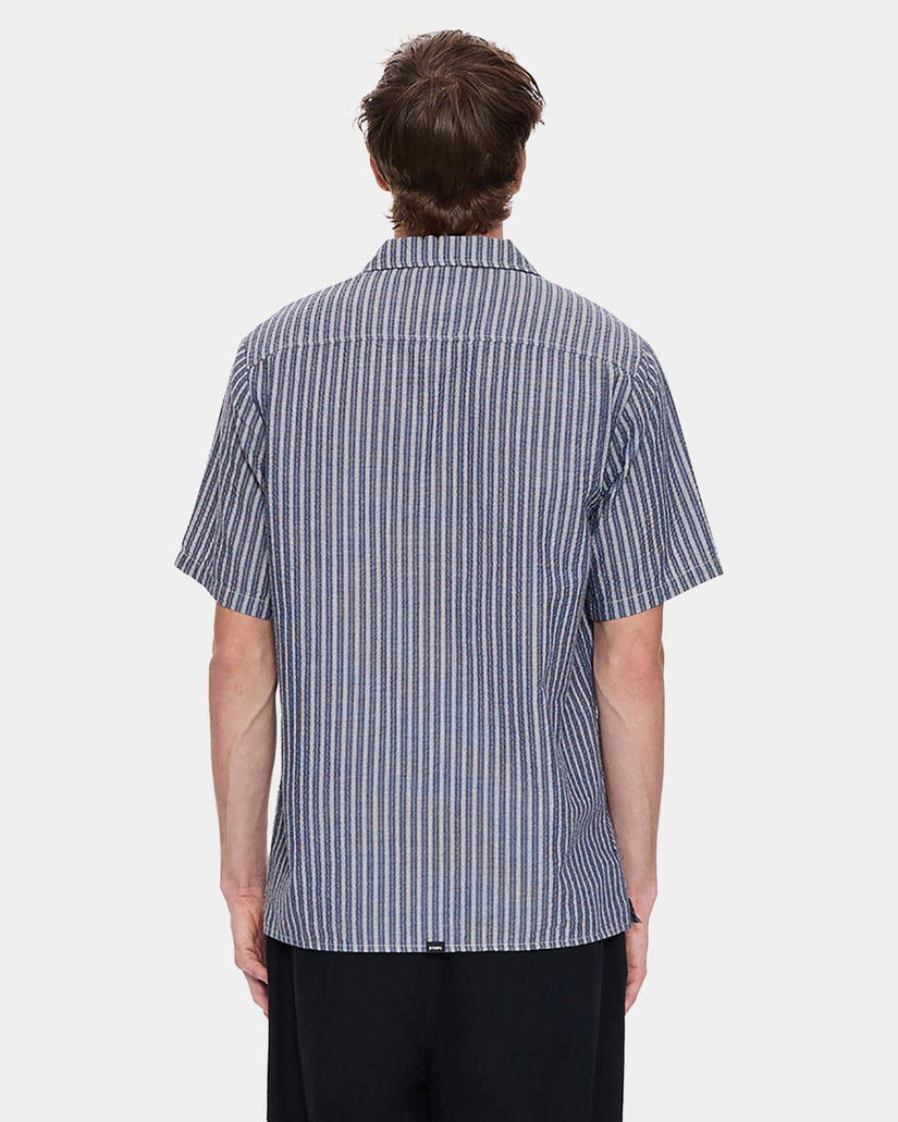 Mens Thrills Gardens Stripe Short Sleeve Shirt