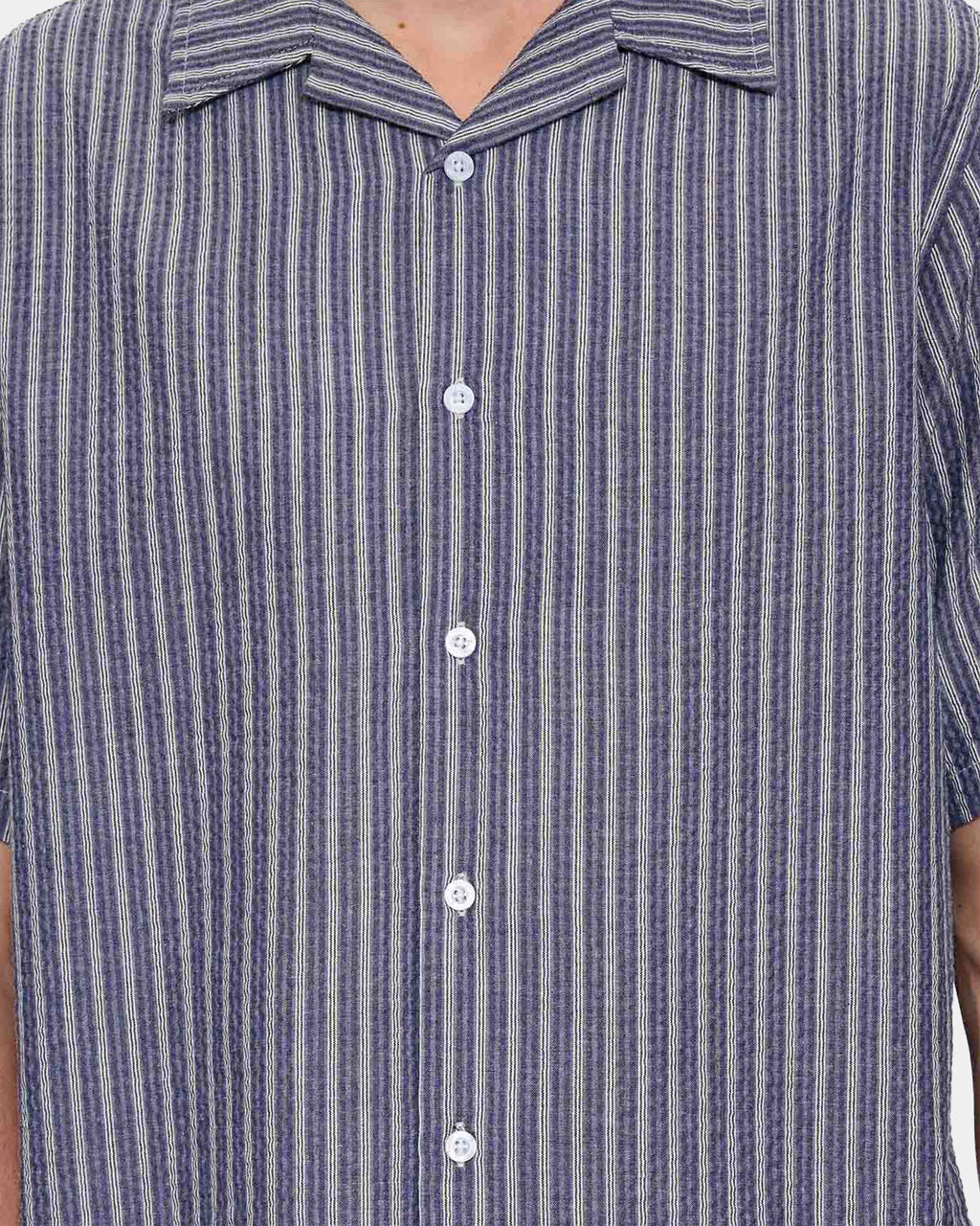 Mens Thrills Gardens Stripe Short Sleeve Shirt