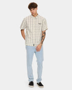 Mens Touch The Sky Check Short Sleeve Shirt