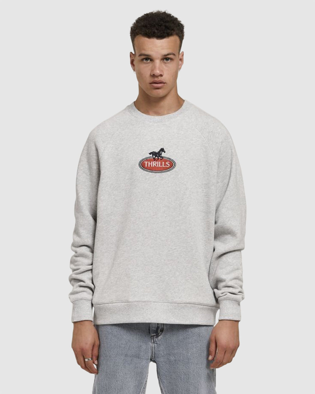 MENS CHARIOT OVAL OVERSIZED RAGLAN CREW