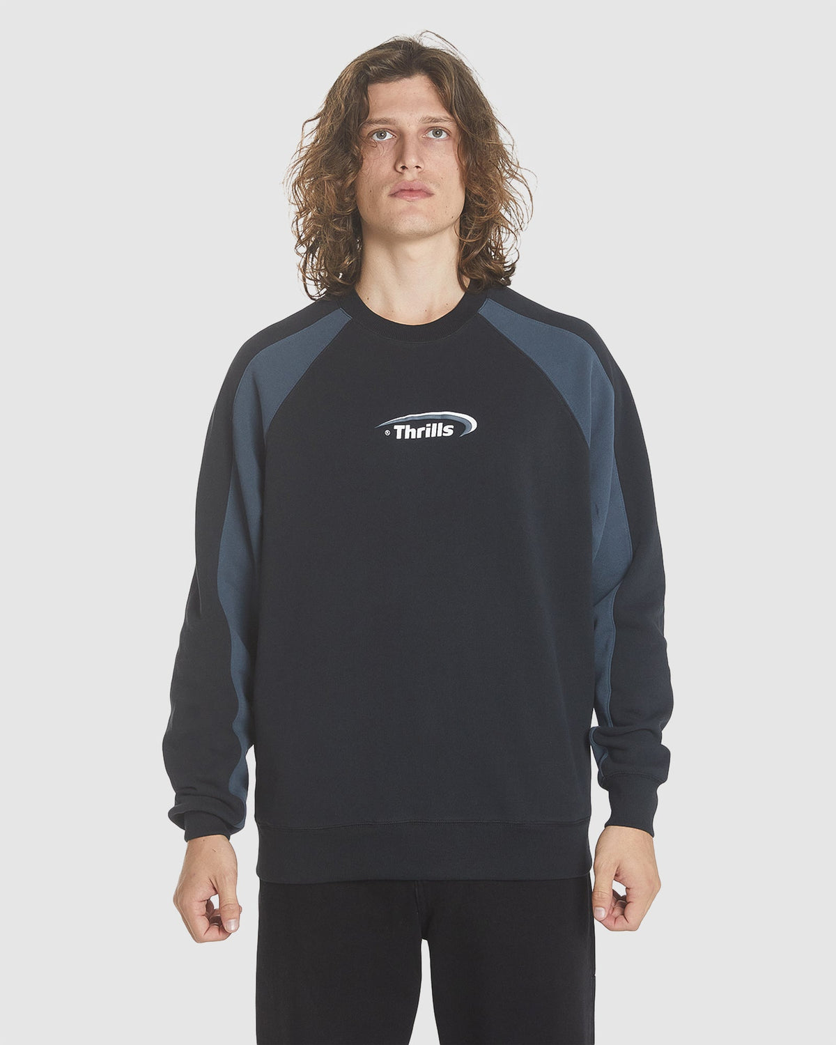 MENS SPHERE OVERSIZE RAGLAN CREW