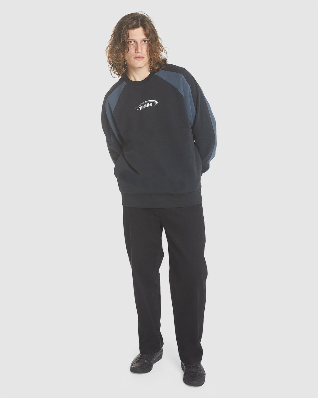 MENS SPHERE OVERSIZE RAGLAN CREW