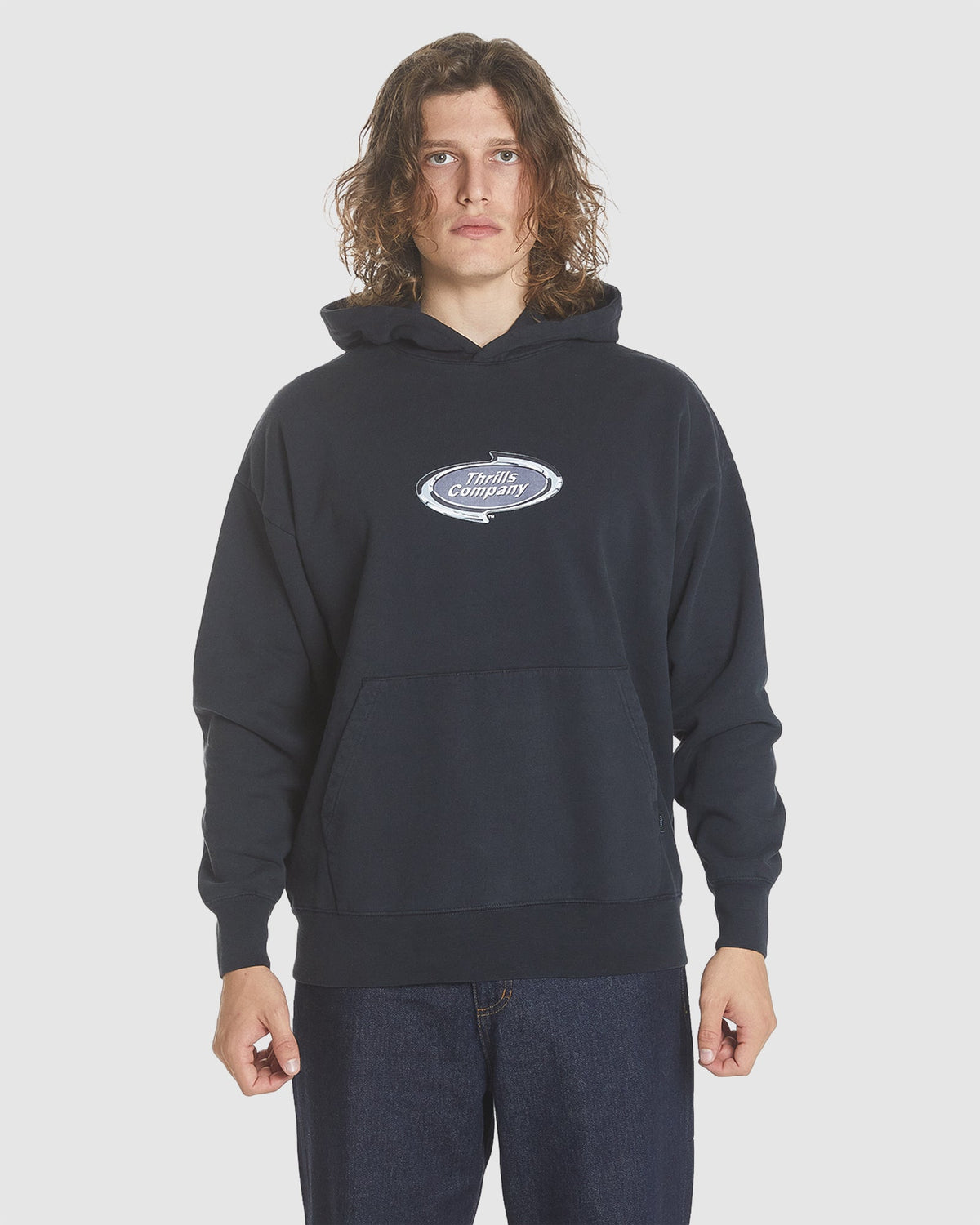 MENS THROTTLE SLOUCH PULLOVER HOODIE