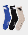 Mens Minimal Thrills 3 Pack Crew Socks