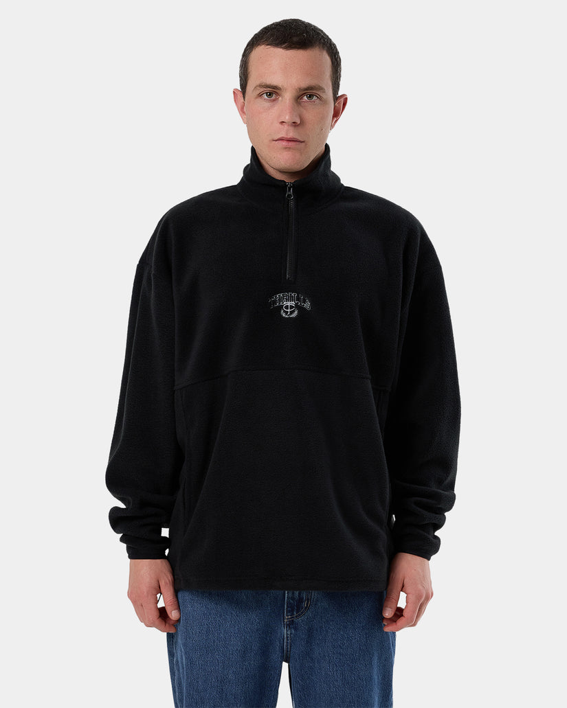 Mens Legacy wreath Quarter Zip Polar Fleece Jumper