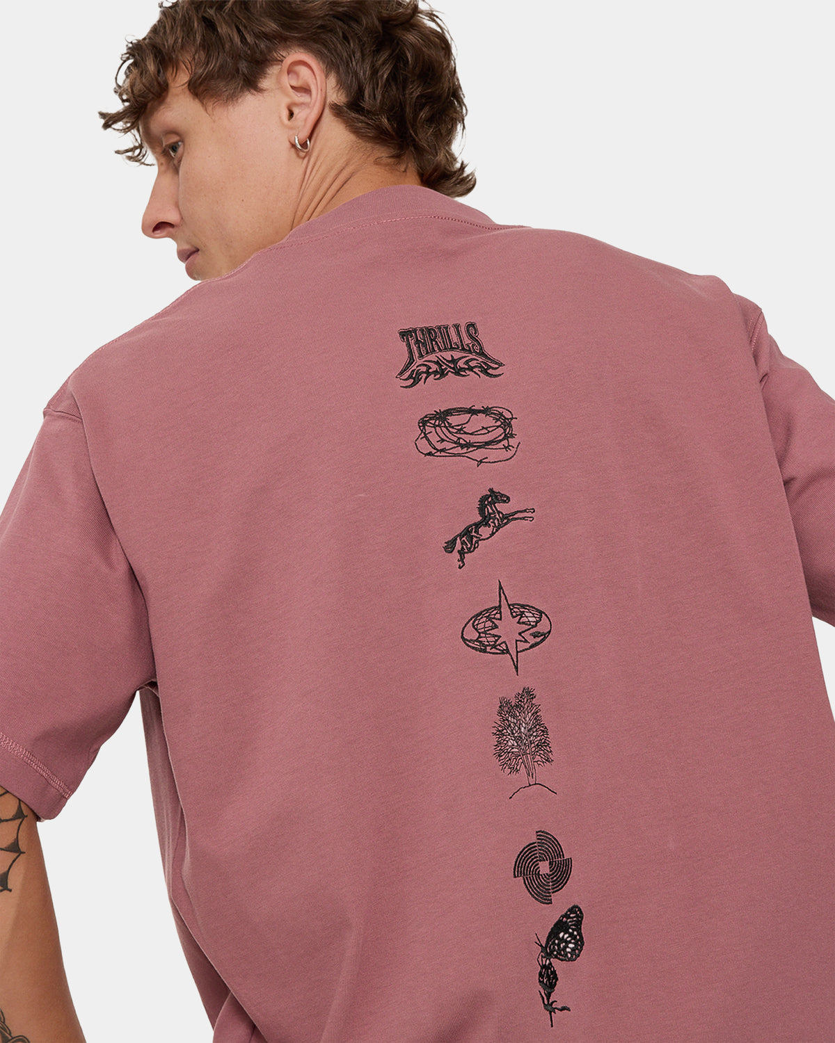Mens What We Believe Embro Oversized Boxy T-Shirt