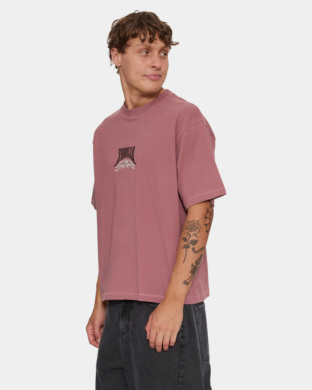 Mens What We Believe Embro Oversized Boxy T-Shirt