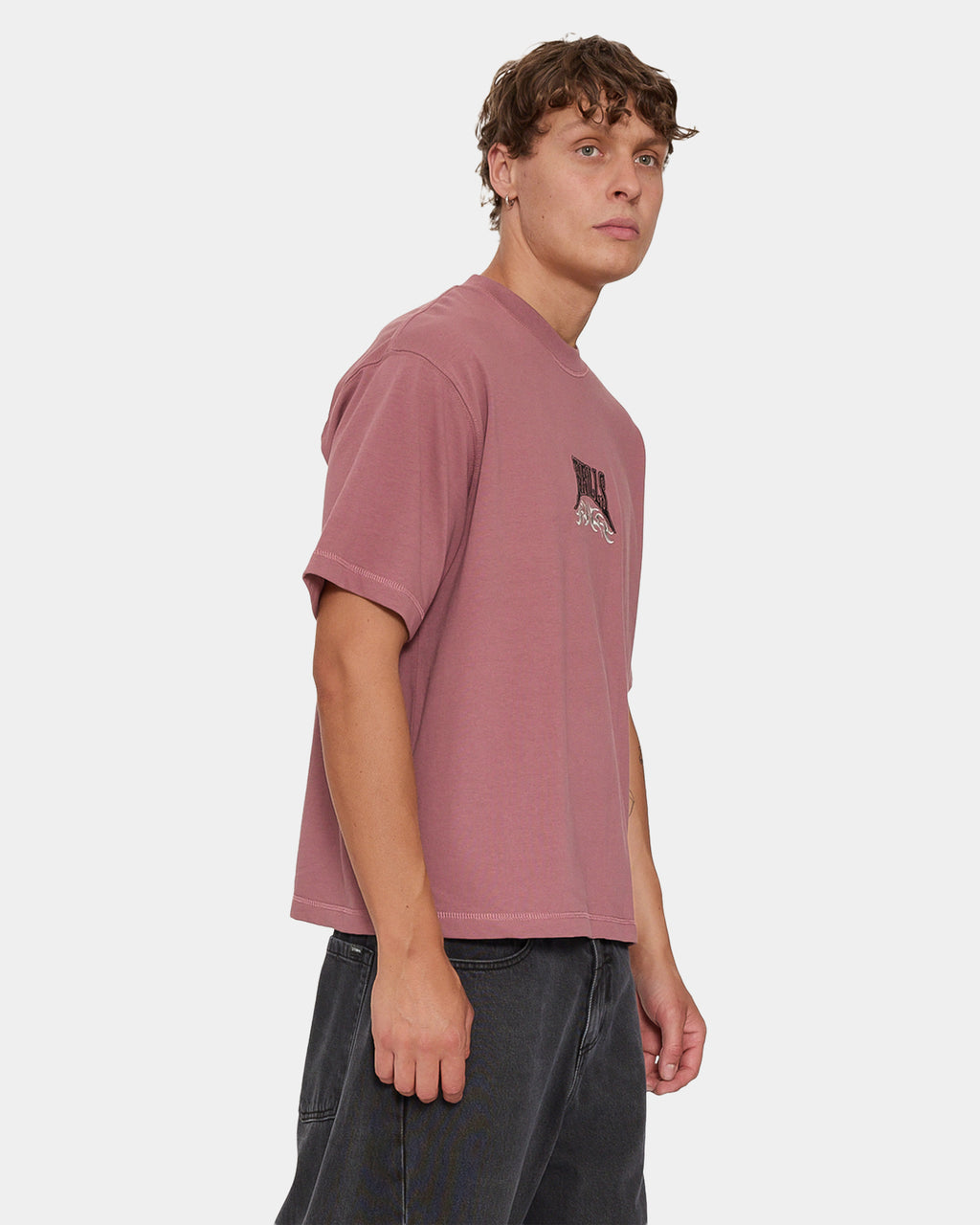 Mens What We Believe Embro Oversized Boxy T-Shirt