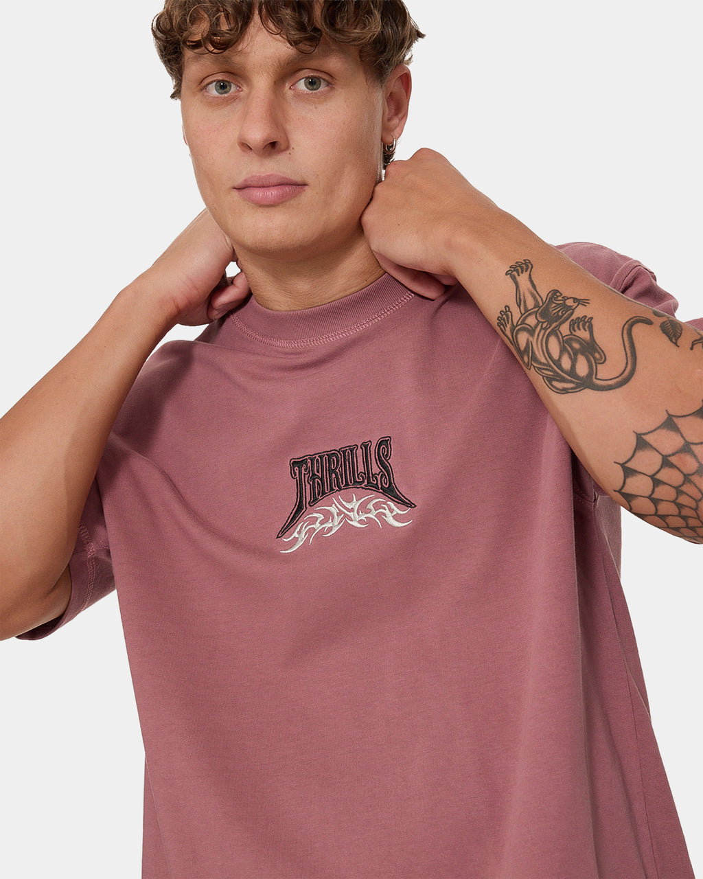 Mens What We Believe Embro Oversized Boxy T-Shirt